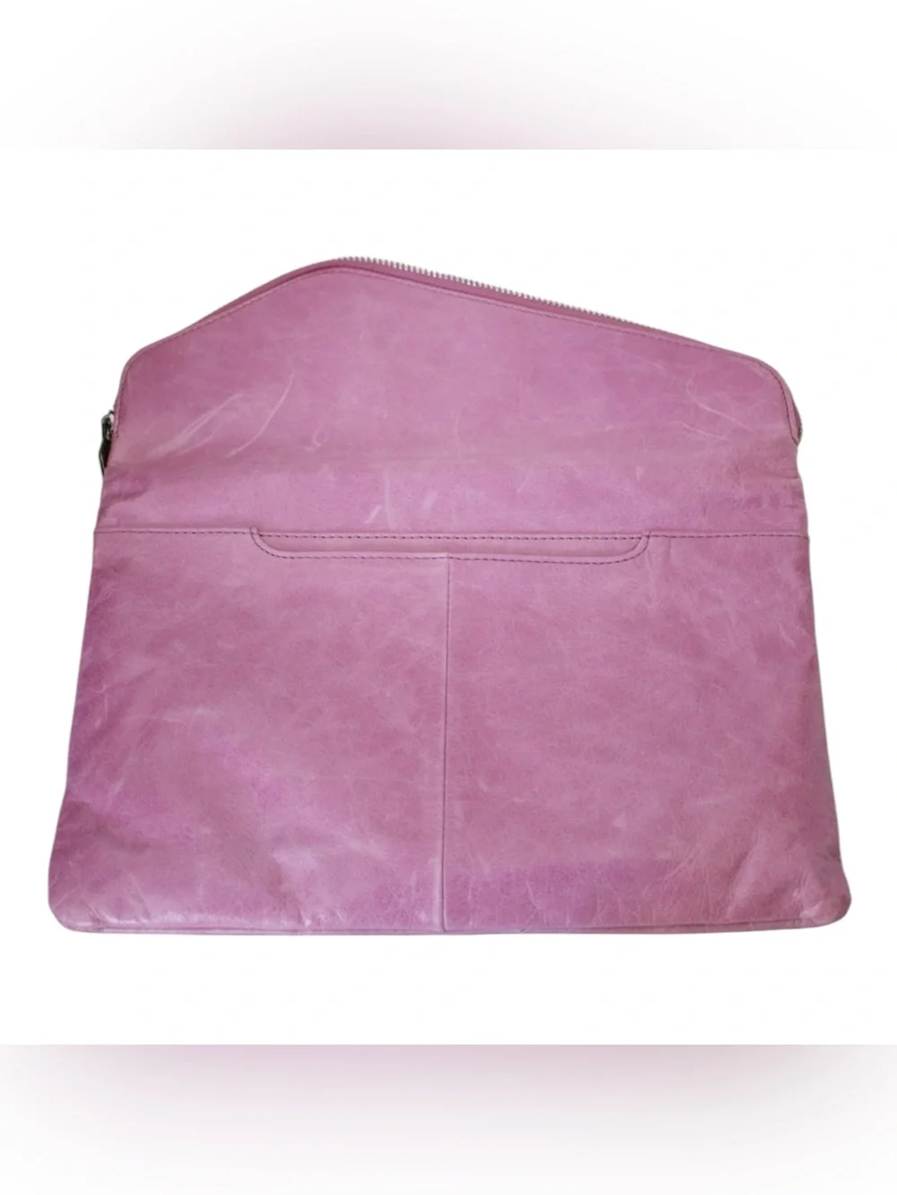 HOBO INTERNATIONAL HANDBAG JESSA LARGE LEATHER ENVELOPE CLUTCH BAG $158 LILAC